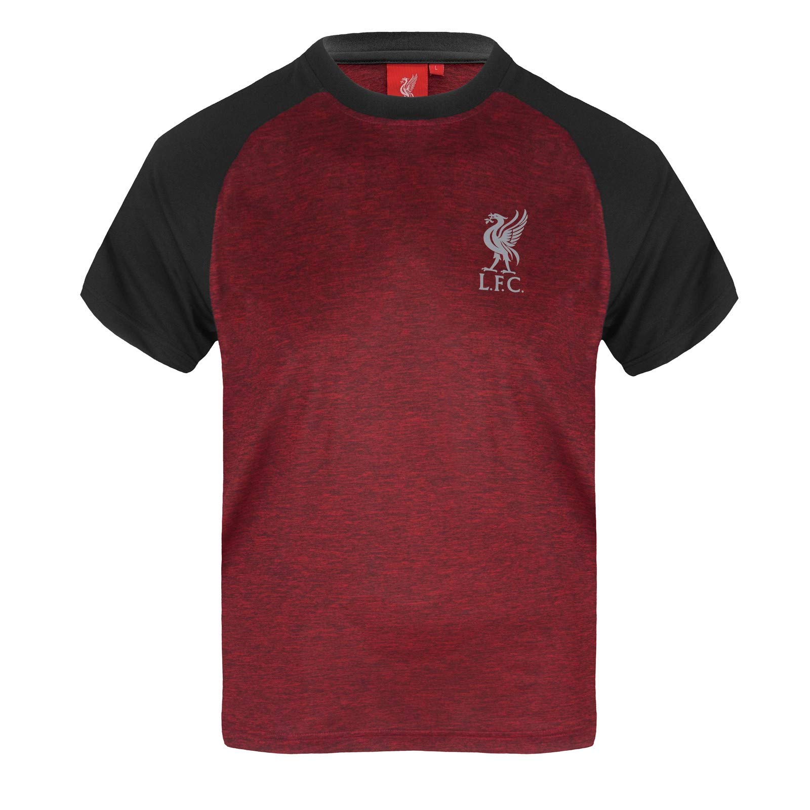 Liverpool F.c. Boys Red Marl Liverpool Fc T-Shirt Poly - Official Gift - 6-7 Years