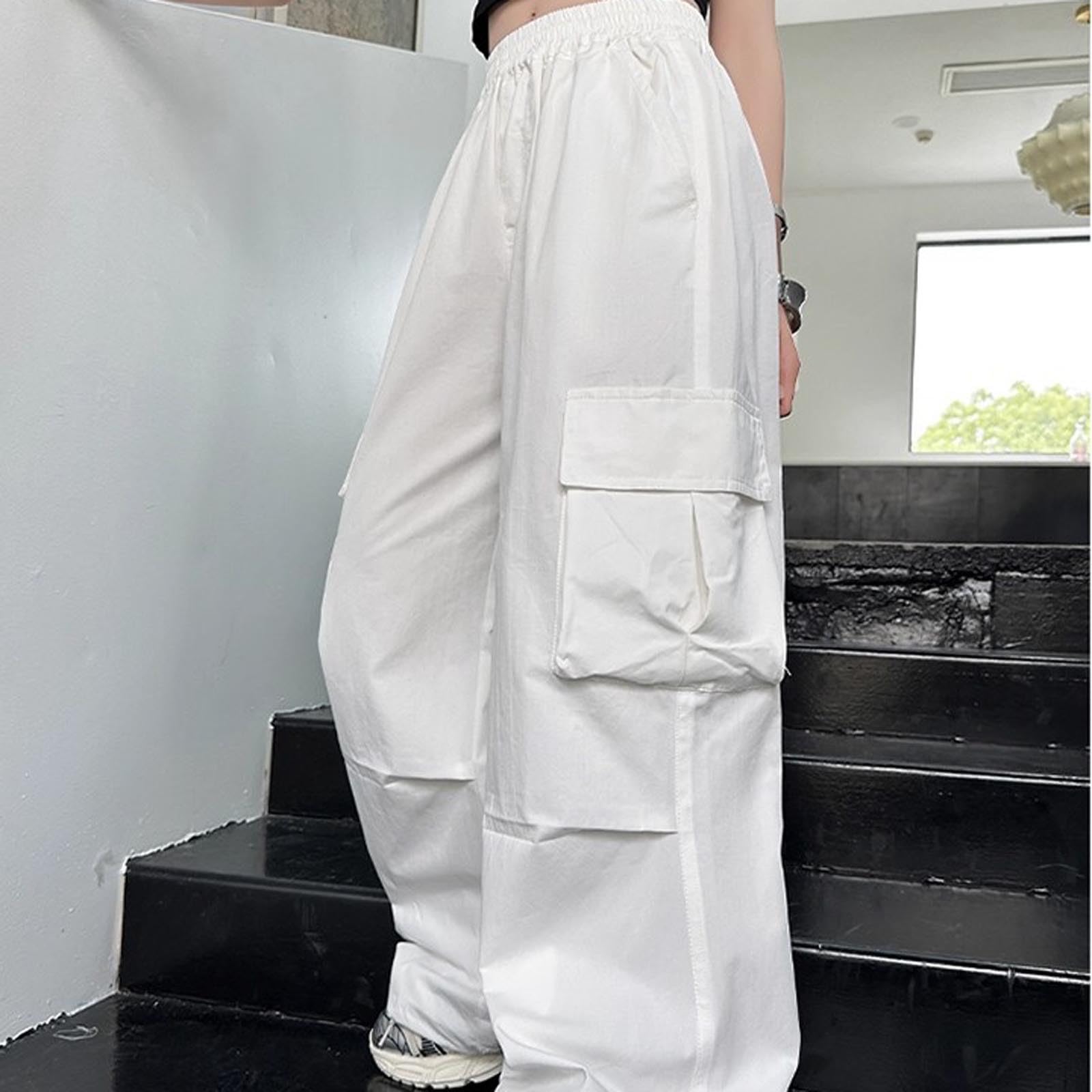 Sommerhose Mädchen Outdoorhose Loose Sporthose Sweatpants Atmungsaktiv Elastischem Bund Jogginghosen Einfarbig Teenager Gummibund Baggy Hose Sommer Cargohose Freizeithose Kinder 5-15 Jahre