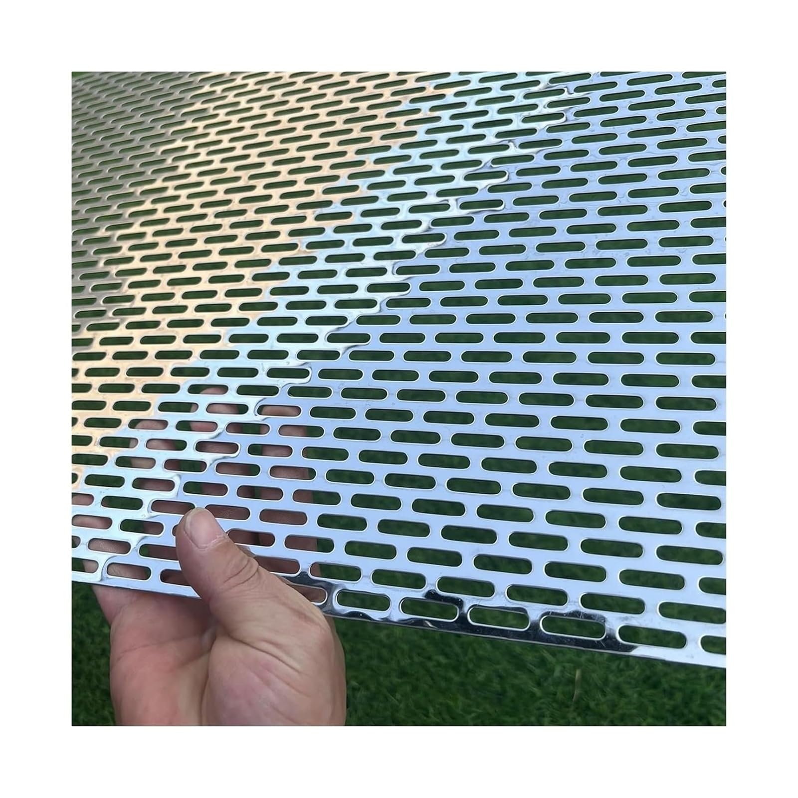 PULaif Perforated Sheet, 304 Stainless Steel Perforated Sheet 0.8mm/1.2mm Thick Multiple Sizes(1.2mm thick,30x30cm)