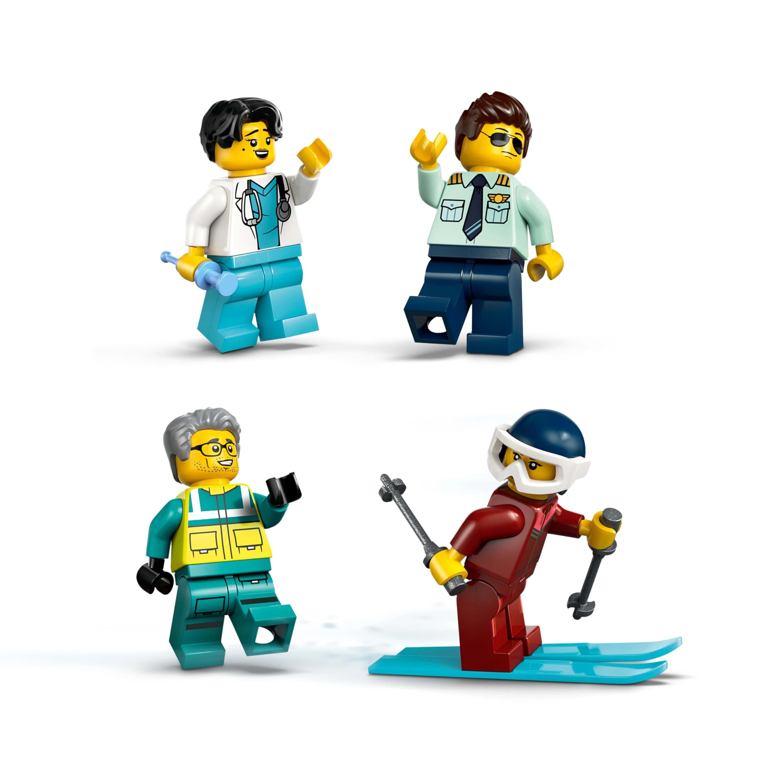 LEGO City Samolot pogotowia ratunkowego 60465 | Samolot ratunkowy, zestaw klocków dla dzieci, prezent dla chłopca i dziewczynki, zabawka dla 6-latka, 403 elementy