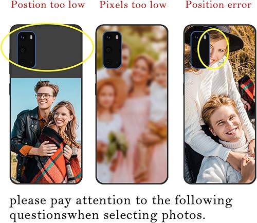 Miniatura 3 de Funda personalizada para teléfono Galaxy S20, funda protectora de TPU suave contra arañazos, color negro