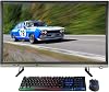 CUK Bionic G32 31.5 QHD 144Hz 4ms All-in-One Gaming Desktop PC AMD Ryzen 7 3700X, 32GB RAM, 512GB NVMe SSD 2TB HDD, AMD Radeon RX 5700 XT 8GB, 600W Gold PSU, Windows 10 Gamers AIO Computer