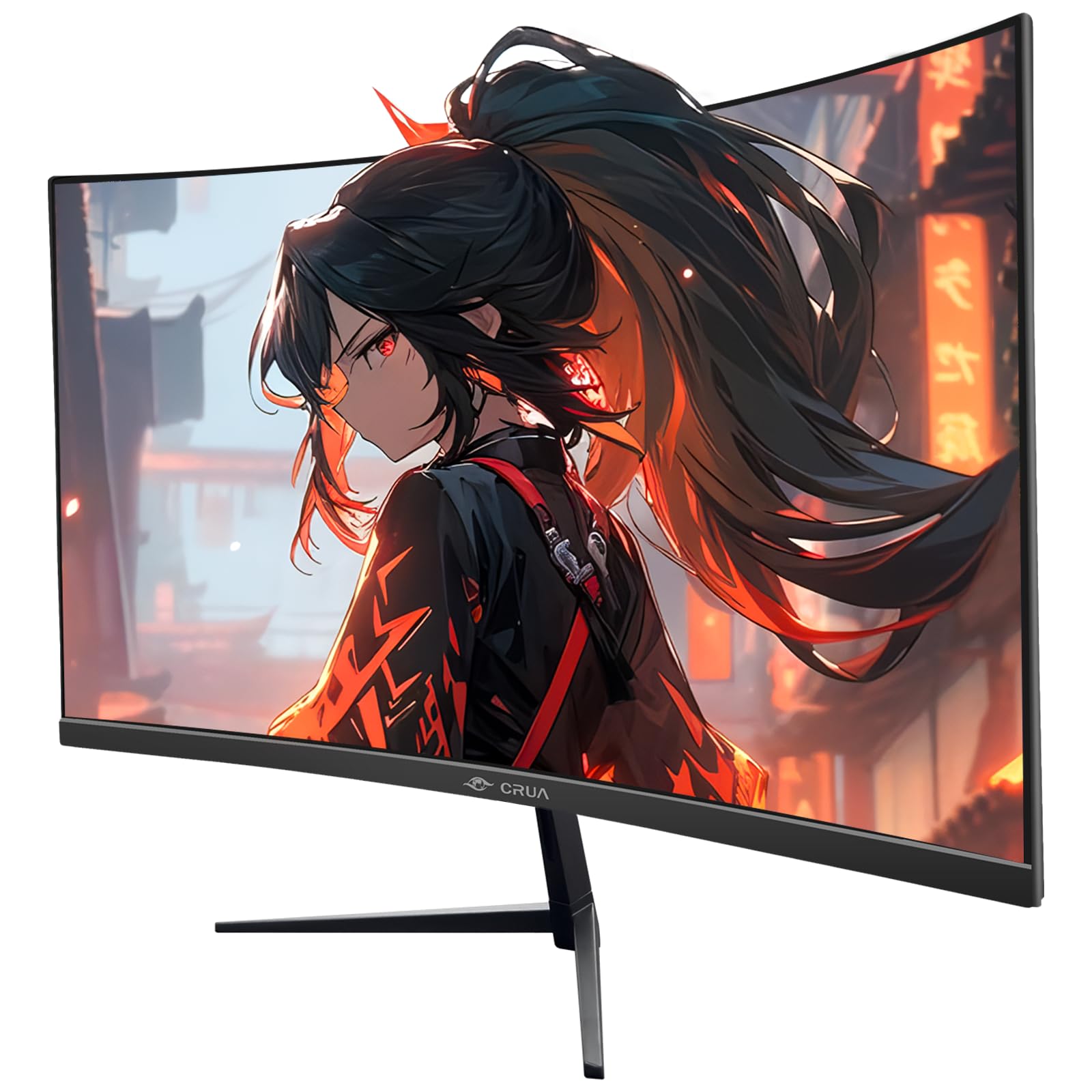 Amazon.co.jp: CRUA 32インチ ゲーミングモニター 湾曲 200Hz フルHD