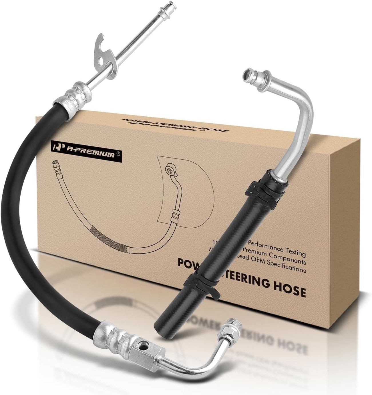 A-Premium Power Steering Hose Pressure & Return Hose Line Assembly Compatible with Ford Ranger Mazda B3000 2001-2006 2.5L 3.0L 2-PC Set