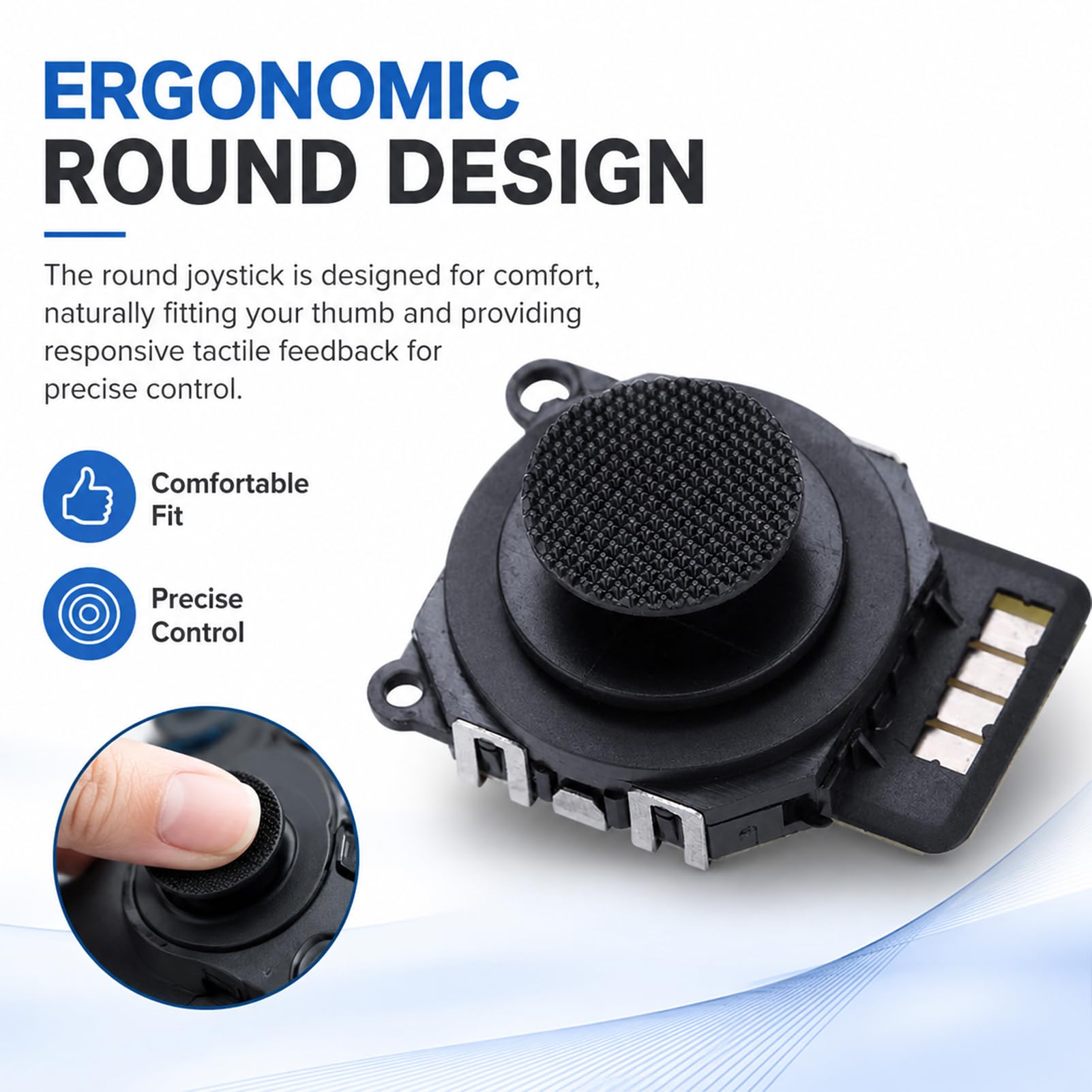 2 Szt. Analogowy Joystick 3D Z Przyciskami Na PSP 2000, Wymiana Joysticka Przełącznika Bezprzewodowy Profesjonalny Joystick Rocker Z Nasadką Wymiana Naprawy Na PSP 2000 Czarny