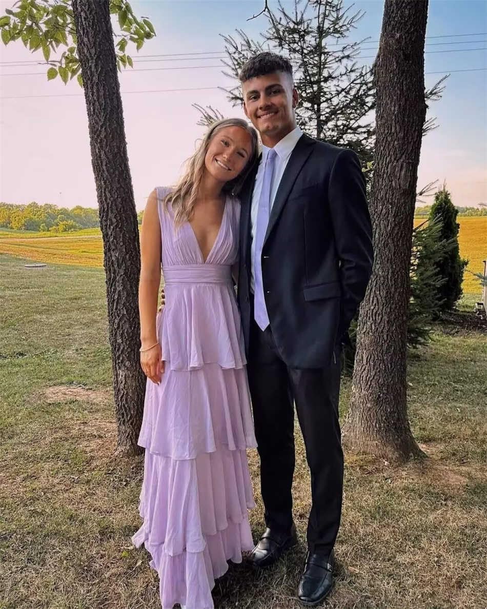 Tiered Chiffon Bridesmaid Dresses for Women 2026 Pleated Formal Prom Dress with Ruffles - Image 6