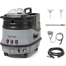 Commercial Cold Water Carpet & Upholstery Extractor with Soap Dispensing Scrub Brush, Blower, 1 Gal Solution Tank, 2 Gal Water Tank, 2.5 Gal Recovery Tank