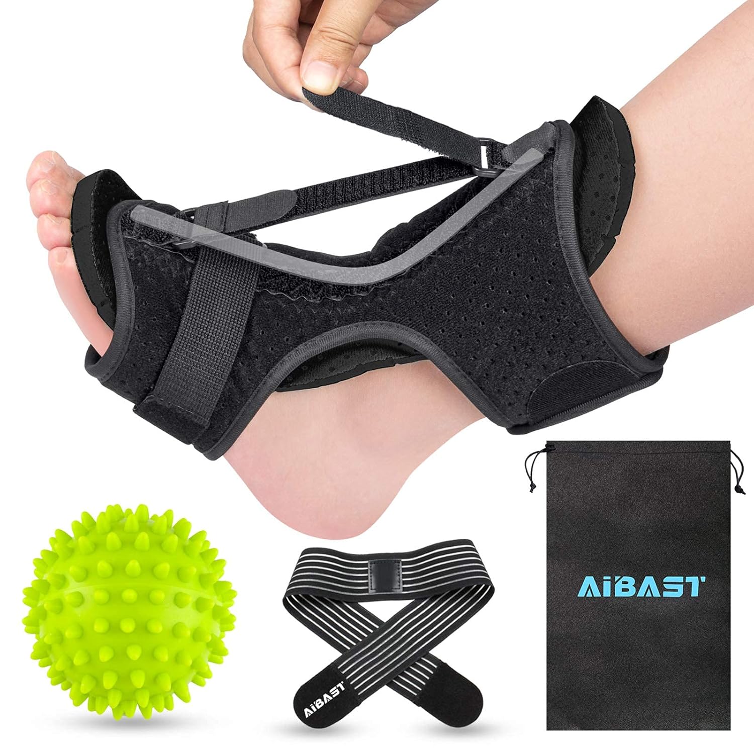 2021 Upgraded Plantar Fasciitis Brace, AiBast Night Splints for Plantar Fasciitis