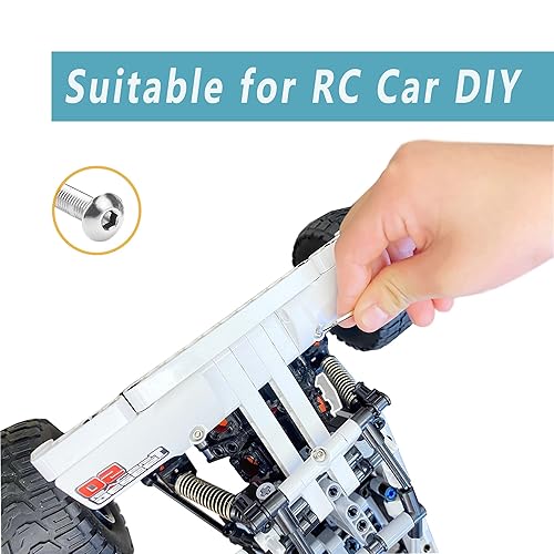 Miniatura 7 de Kadrick Tornillos métricos M6 surtidos de cabeza de botón, 116 unidades, M6x8mm, 0.472 in, 0.630 in, 0.787 in, 0.984 in, 1.181 in, 1.181 in, 1.181