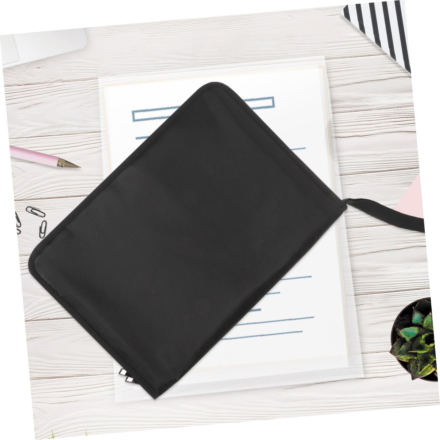 Bolsa Organizadora de Documentos Ignífuga y Resistente al Agua con Bolsillos Expandibles para Oficina y Papelería Protección Segura para Archivos Importantes
