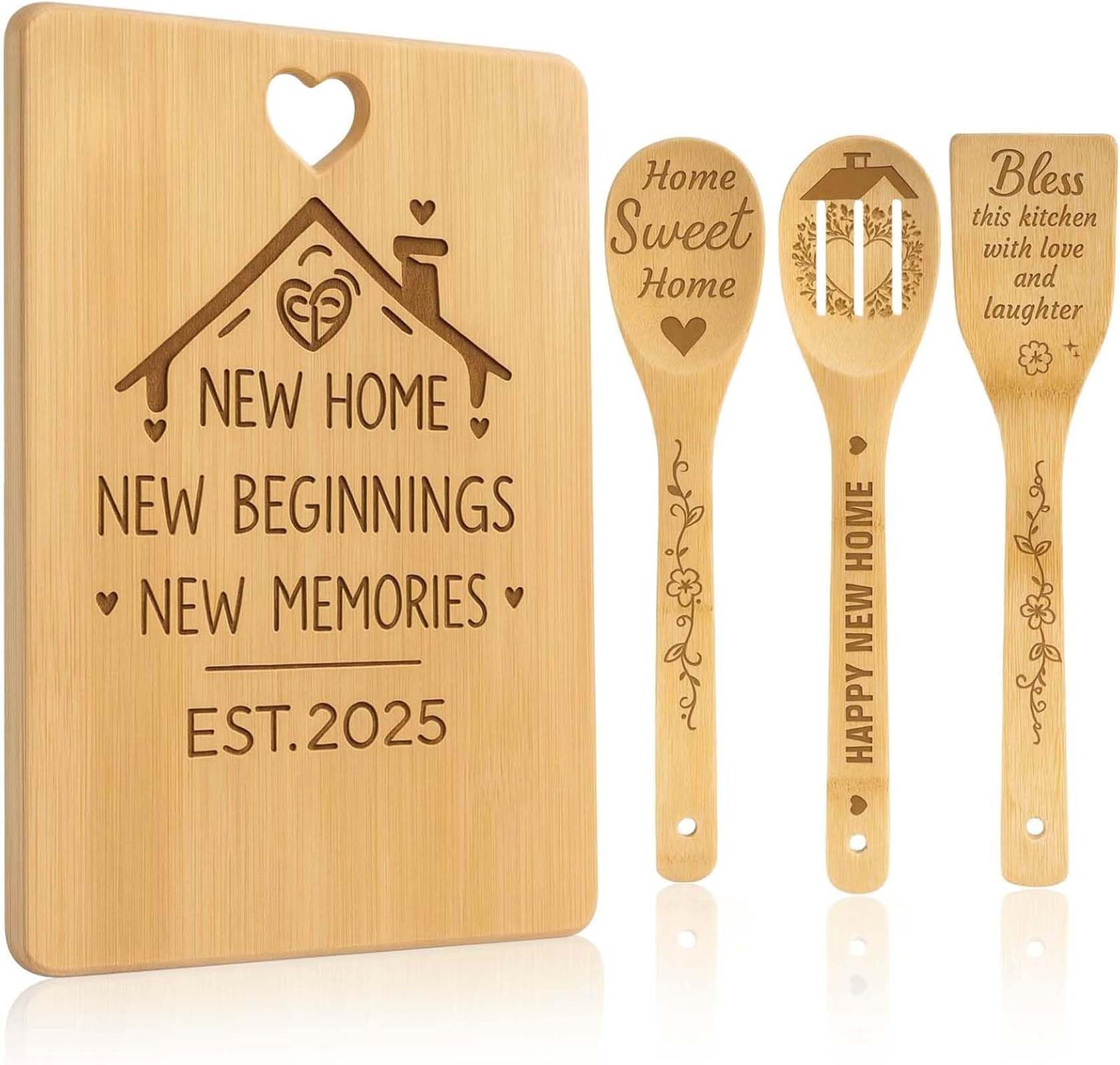 New Home Gifts, House Warming Gift Cutting Chopping Board Set