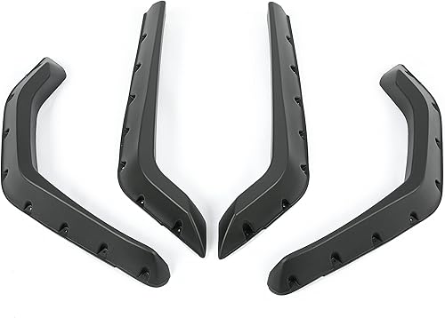 Miniatura 1 de KUAFU Guardabarros compatibles con 2008-2010 Polaris RZR 800 RZR 4 800 RZR 800 S extensiones de arcos de arco de 4 piezas de diseño remachado de