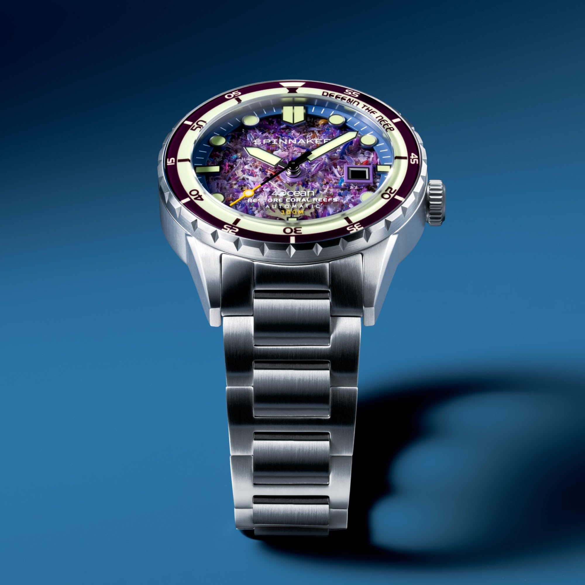 Spinnaker HASS Automatic 4 Ocean SP-5172 - Reloj de edición limitada para hombre de 43 mm con pulsera de acero inoxidable sólido