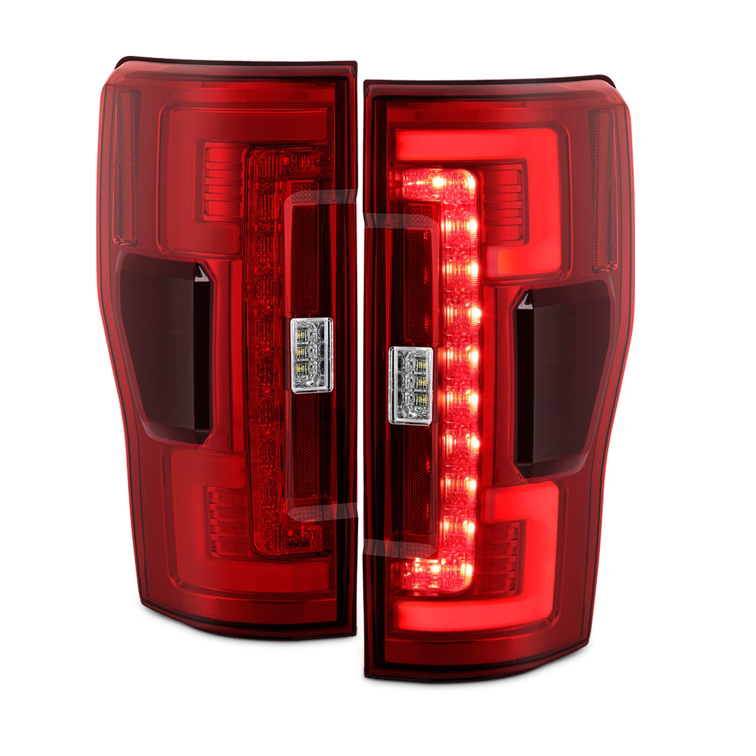 AKKON LED Stripe Red Tail Lights (Ford F250 F350 F450 2017-2019)