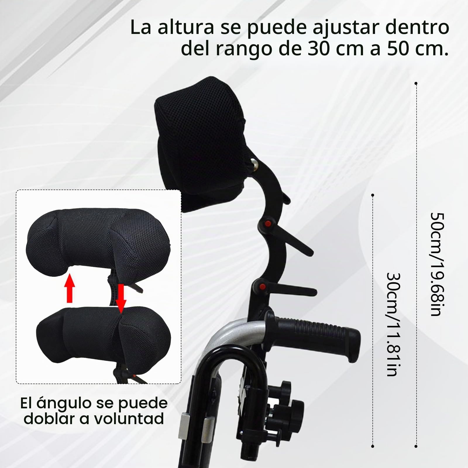 Reposacabezas Para Silla Ruedas, Accesorios Ajustables Para Sillas Ruedas Reposacabezas Soporte Cervical Altura Y ángulo Ajustables Respaldo Universal Para Reposacabezas Silla Ruedas