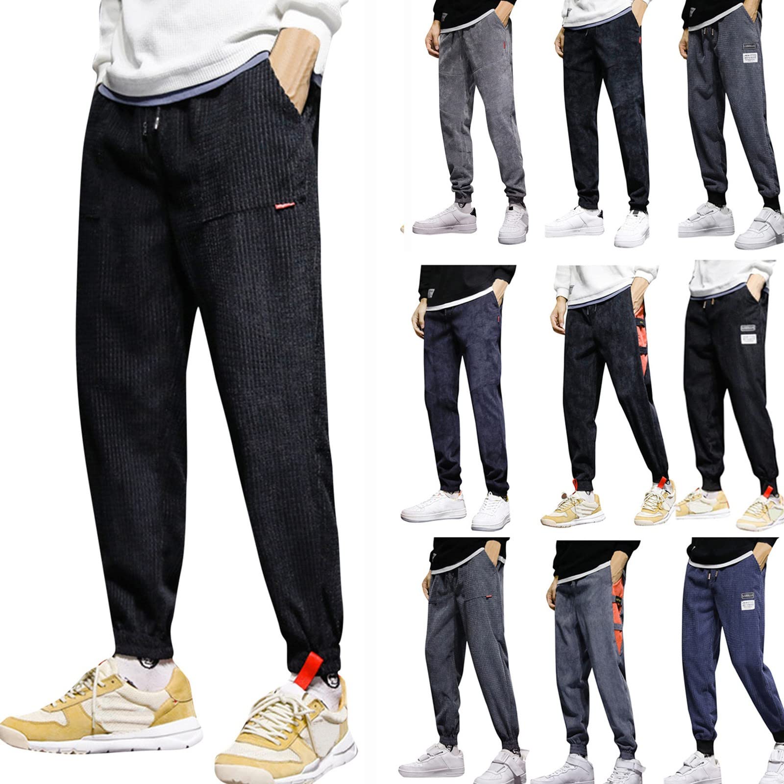 Pantaloni Sportivi Da Uomo Con Polsino Leone Patch