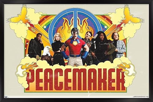 Miniatura 5 de Trends International DC Comics TV Peacemaker - Póster de pared grupal, 34 pulgadas de largo x 22.4 W, versión premium sin marco