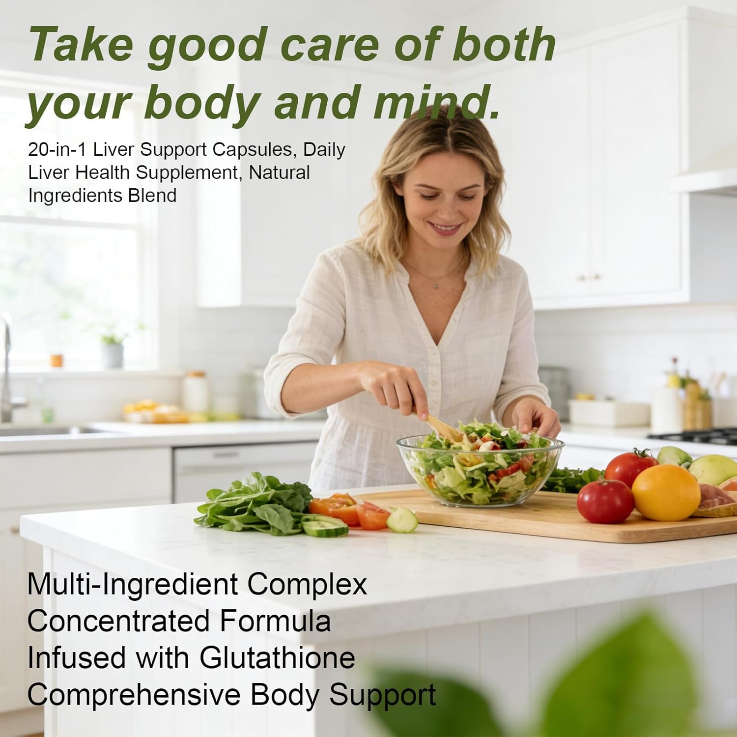 Liver Health Supplement, 20-in-1, Advanced Detox Formula, containing standardized Milk Thistle, Dandelion Root, N-acetylcysteine | Supports Natural detoxification and Health Functions 60 Capsules (1)