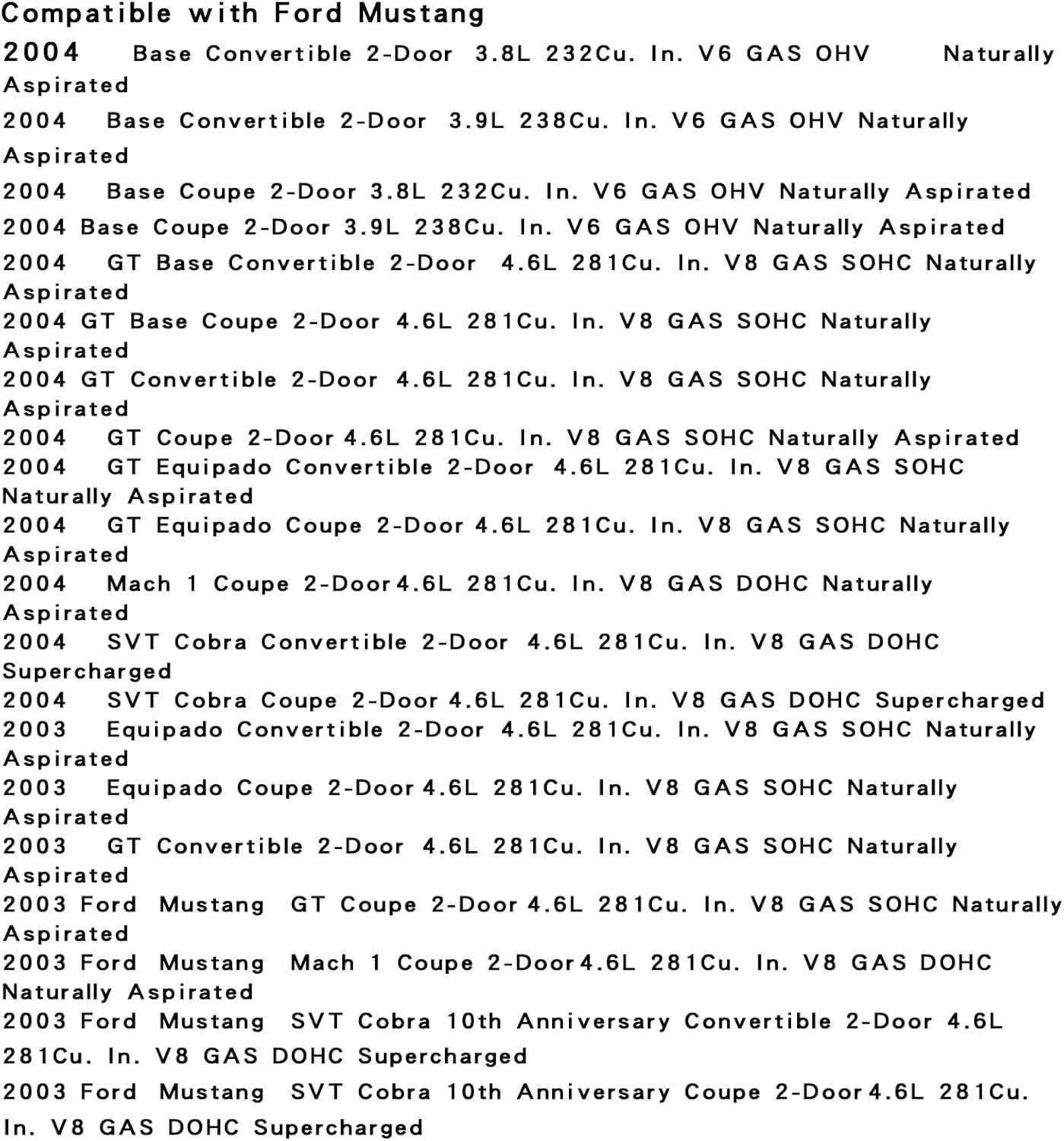 2pcs Engine Mount ，Motor Mounts Kit，Transmission Mount，Compatible with Ford 96 97 98 99 2000 2001 2002 2003 2004 Mustang GT 4.6L, Soportes de Mo