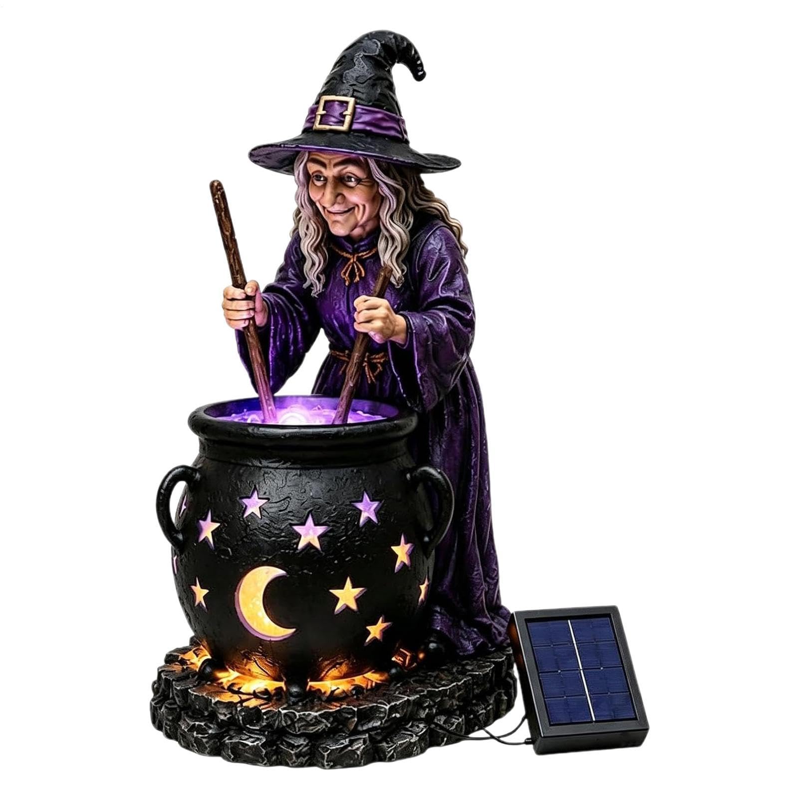 Lámpara Solar de Caldero: Decora tu Jardín sin Cables este Halloween 8