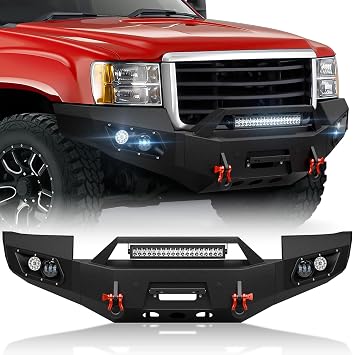 Steel Front Bumper Compatible with 2011-2014 GMC Sierra 2500 3500HD