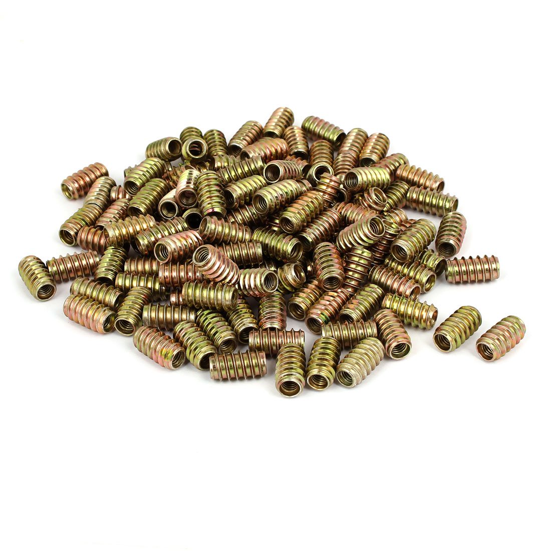 6mm x 20mm Yellow Zinc Plated E-Nut Wood Furniture Insert Nut 200PCS (853e08e52c4dfa5f401f8ef3240ab00e)
