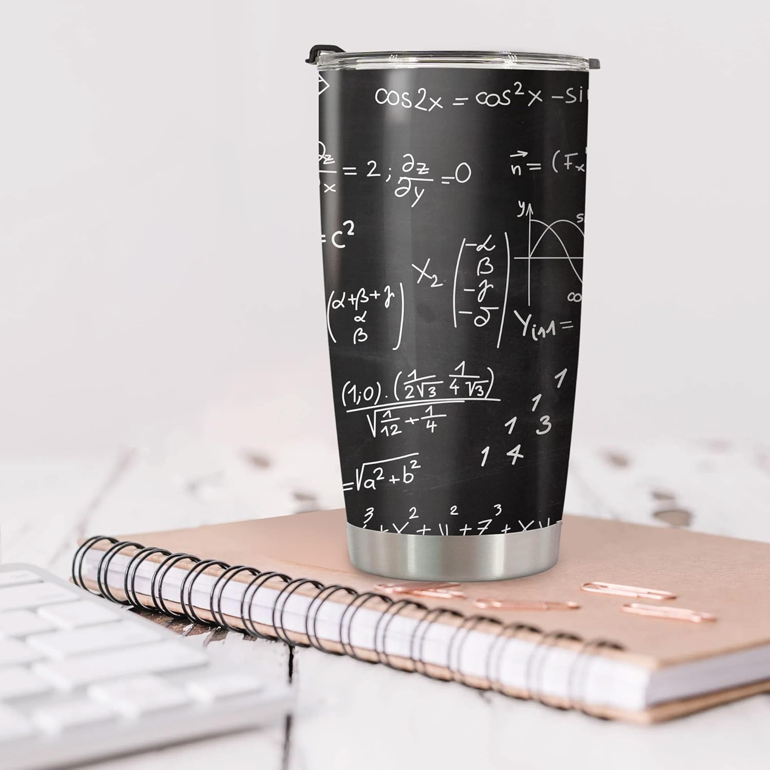 CHICKOR Cute Teachers Appreciation Gifts For Women Men - Math Teacher Appreciation Gifts - End Of The Year Gifts For Teachers - Teacher Gifts From Student - Teacher Appreciation Tumbler Cup 20 Oz - Image 4