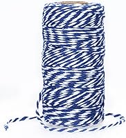 Vista 7 de Cuerda de algodón de 328 ft, cuerda de Navidad, cuerda resistente para manualidades y envolver regalos.