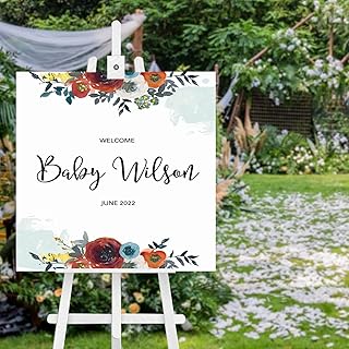 Personalised Wedding Welcome Sign Wood Wedding Sign Wedding Timeline Signs Display Date & Couple Name for Charming Weddings 20X20 Inch