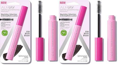 Miniatura 10 de Almay Máscara de volumen y acondicionamiento, hidratante durante todo el día, 40 negro más negro, 0.27 onzas líquidas