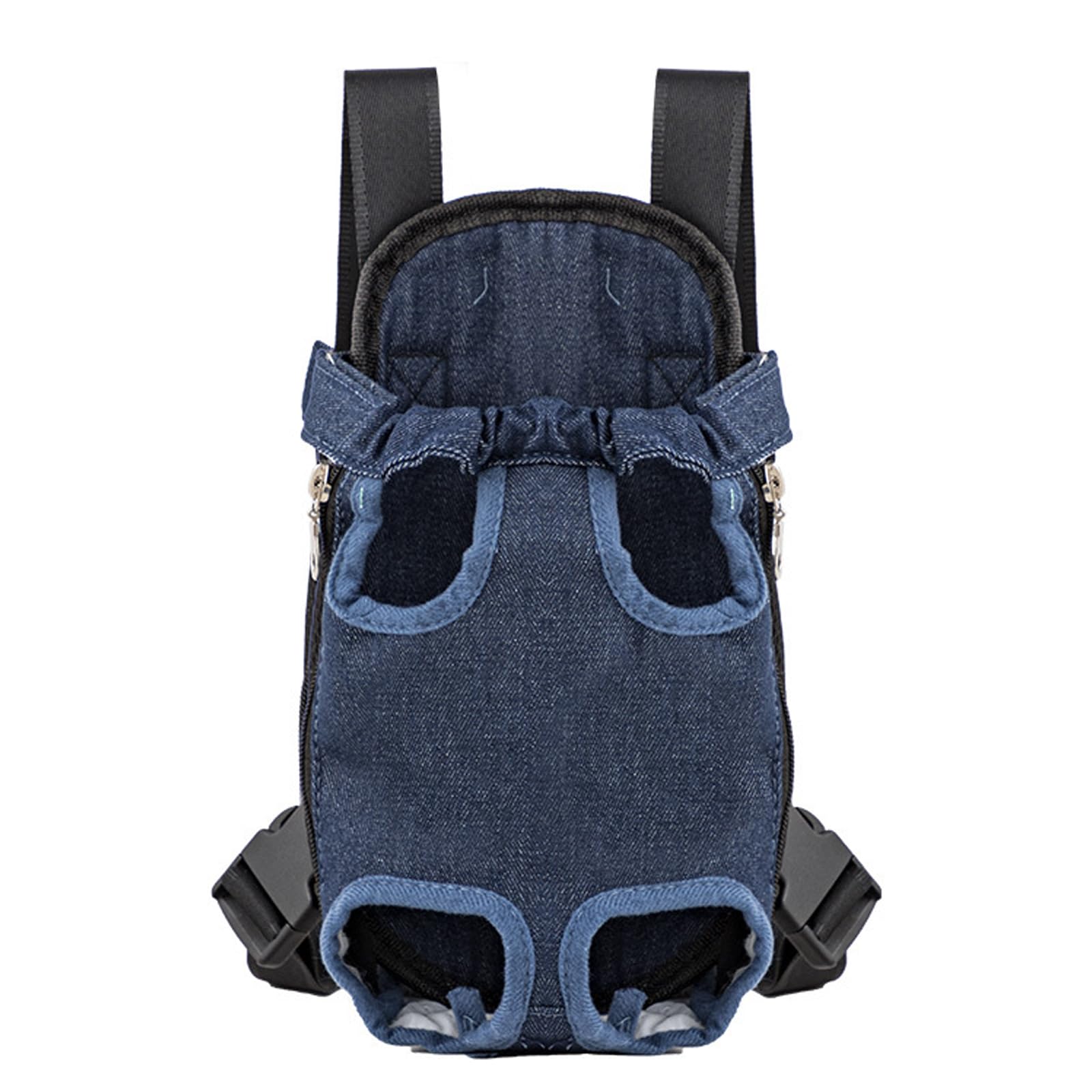 Adjustable Dog Front Carrier Backpack,Legs Out Pet Chest Carrier for Small Dogs, Hands Free Puppy Travel Bag for Hiking Cycling Camping