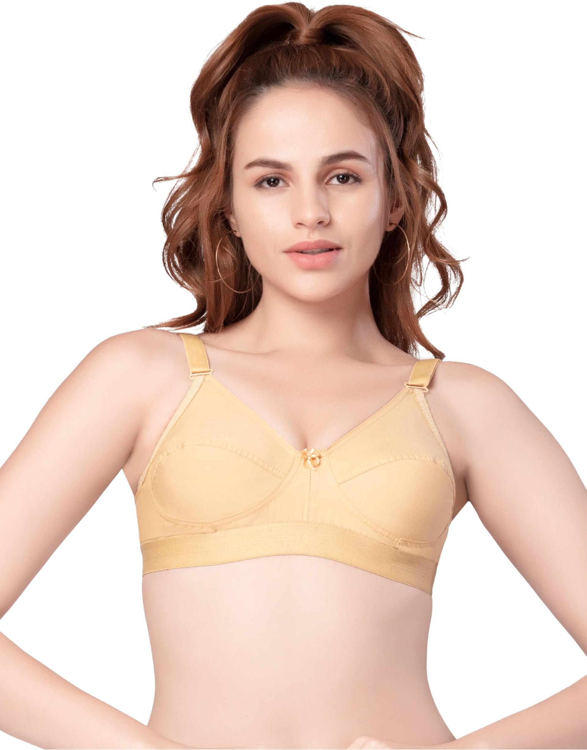 DAISY DEE Women's Cotton Non Padded Seamed Full Coverage Bra - NMYA