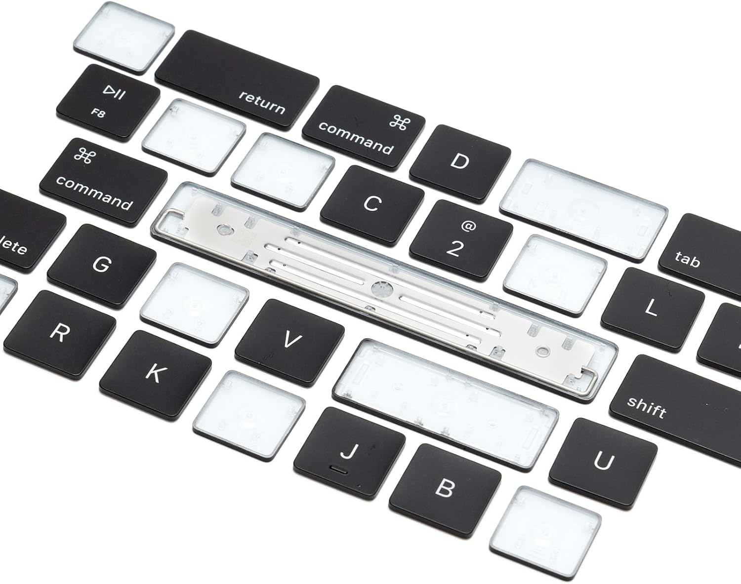 HAWSON US A2681 A3113 A2941 A3114 Keycaps Keys Replacement for MacBook Air M2 M3 M4 Retina 13.6 inch A2681 A3113 A3240, 15 inch A2941 A3114 A3241 2022-2025 Year (Black)