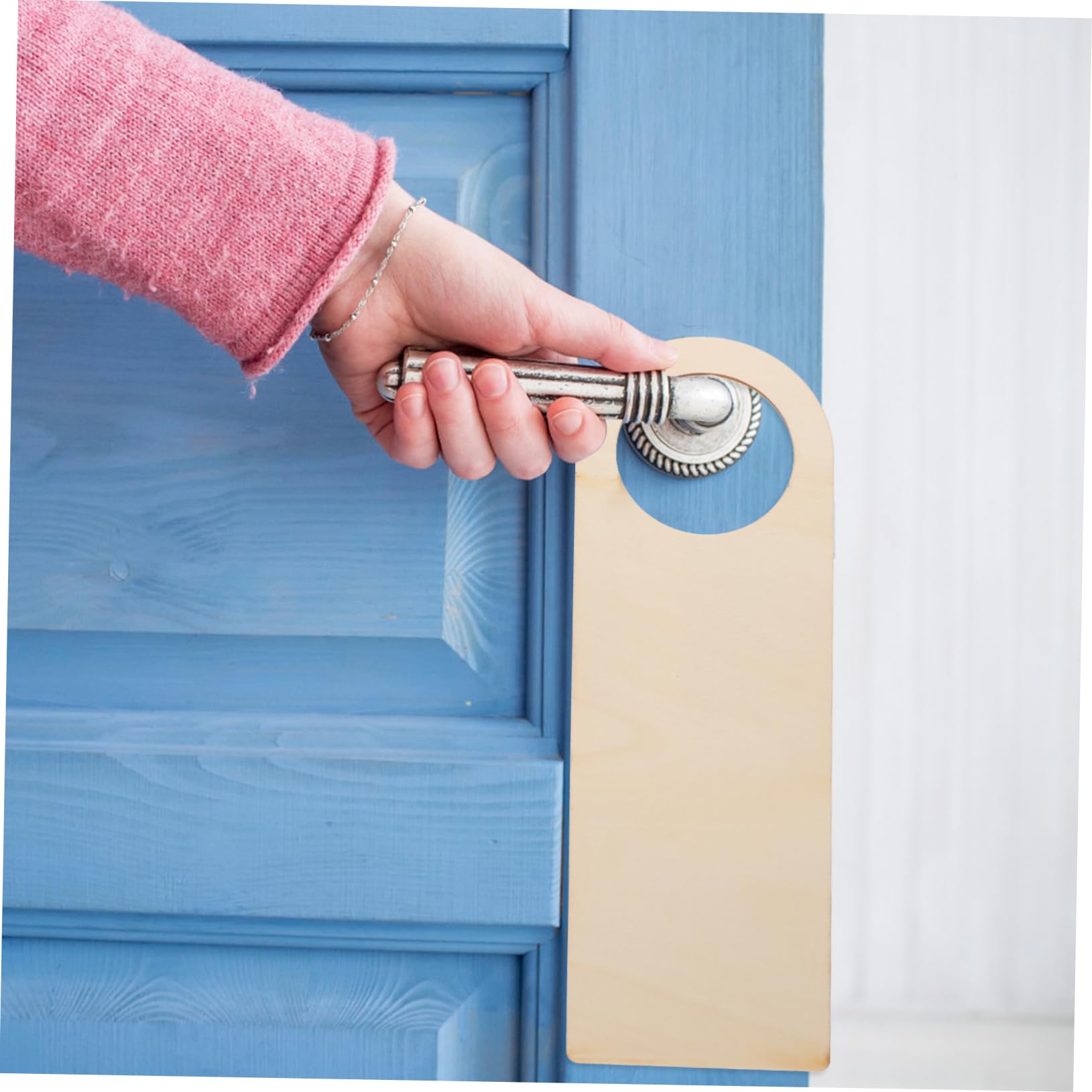 ULDIGI Door Hanger 12pcs Wooden Door Handle Ornaments Hanging Pendants Pre-Sanded Surface