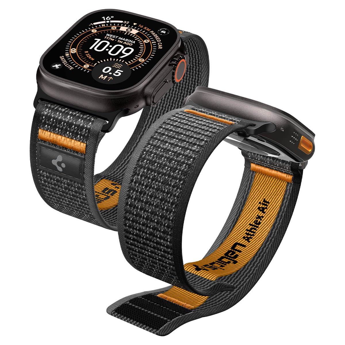 Spigen Apple Watch Band için, Athlex Air Ultra 3/2/1 49 mm, Seri 11/10 46 mm, 9/8/7 45 mm, SE3/SE2/SE/6/5/4 44 mm, 3/2/1 42 mm