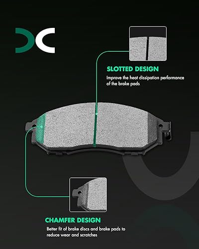 Miniatura 2 de SCITOO Juego de pastillas de freno de disco de cerámica para Infiniti FX35 FX45 G35 M35 para Nissan 350Z