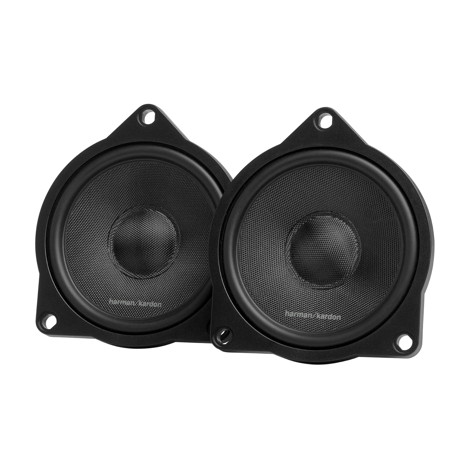 Harman Kardon FIT4SF 4 in / 10 cm Altavoz Coche Rango Medio 3 Vías | 45 W RMS / 360 W pico, 90 dB, 4 Ohm, 200 Hz-8 kHz - transductor midrange sin rejilla - materiales PCR reciclados - par