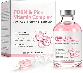 HUALIJIA PDRN Pink Peptides Serum with Sodium DNA, Ultra Hydrating PDRN Serum with Collagen, Multi Peptides & Hyaluronic Acids, Fast-Absorbing Face Serum & Firm-Looking Skin, 2.02 fl. Oz