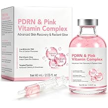 HUALIJIA PDRN Pink Peptides Serum with Sodium DNA, Ultra Hydrating PDRN Serum with Collagen, Multi Peptides & Hyaluronic Acids, Fast-Absorbing Face Serum & Firm-Looking Skin, 2.02 fl. Oz