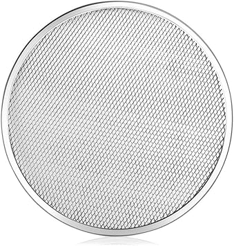Stainless Steel Non-Aluminum Mesh Pizza Screen, Round Baking Tray For Pizza And Pasta, 8-20 Inch Sturdy Heat Distribution Net For Home Kitchen Or Commercial Baking Use16 in