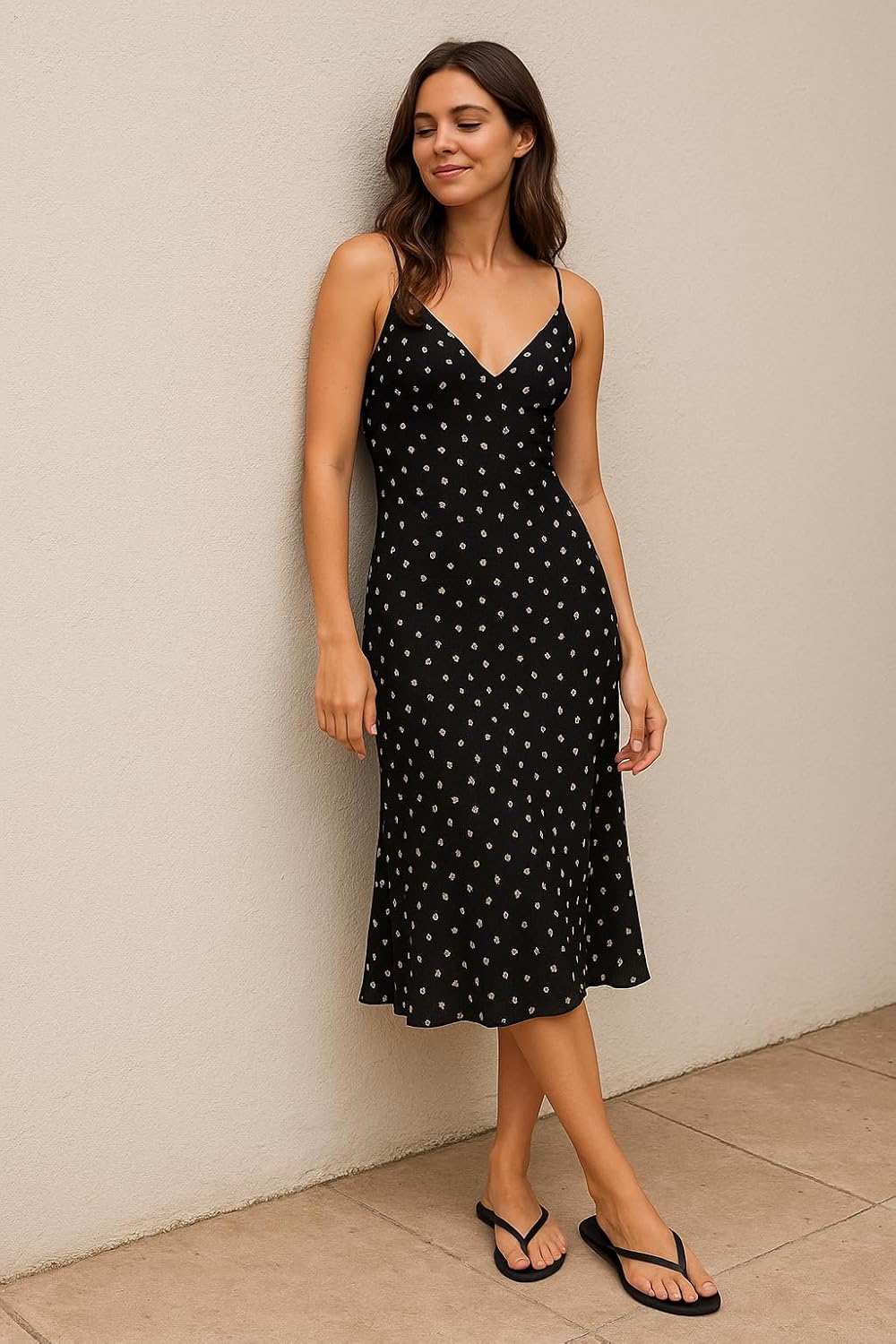 Summer Sandals Flip Flops for Women Vegan Leather Thong Trendy 2025 Dressy Cute Silver - Image 2