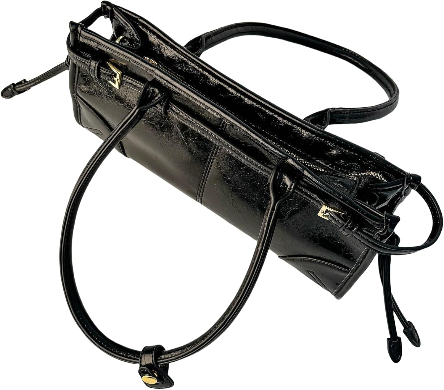 Eiyye Shoulder Bag for Women Black Crossbody Bag with Top Handles Soft Leather Shoulder Purse City Bags for Work Travel Everyday Use - Image 8