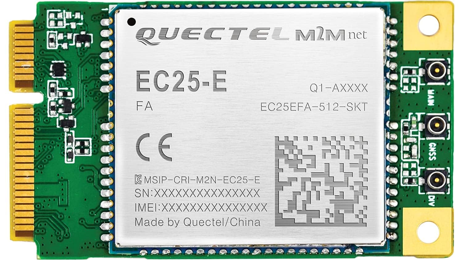 Quectel EC25-E Mini PCIe IoT/M2M-optimized LTE Cat 4 Module