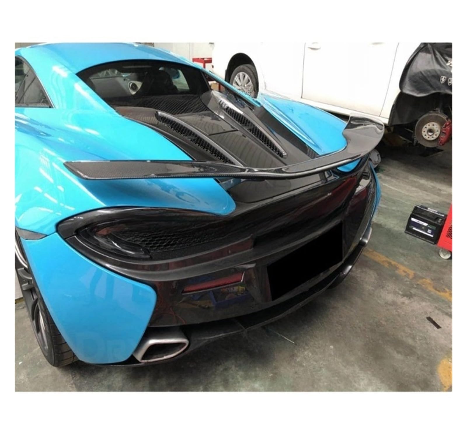 Amazon | リアルカーボンファイバーリアトランクトップスポイラー