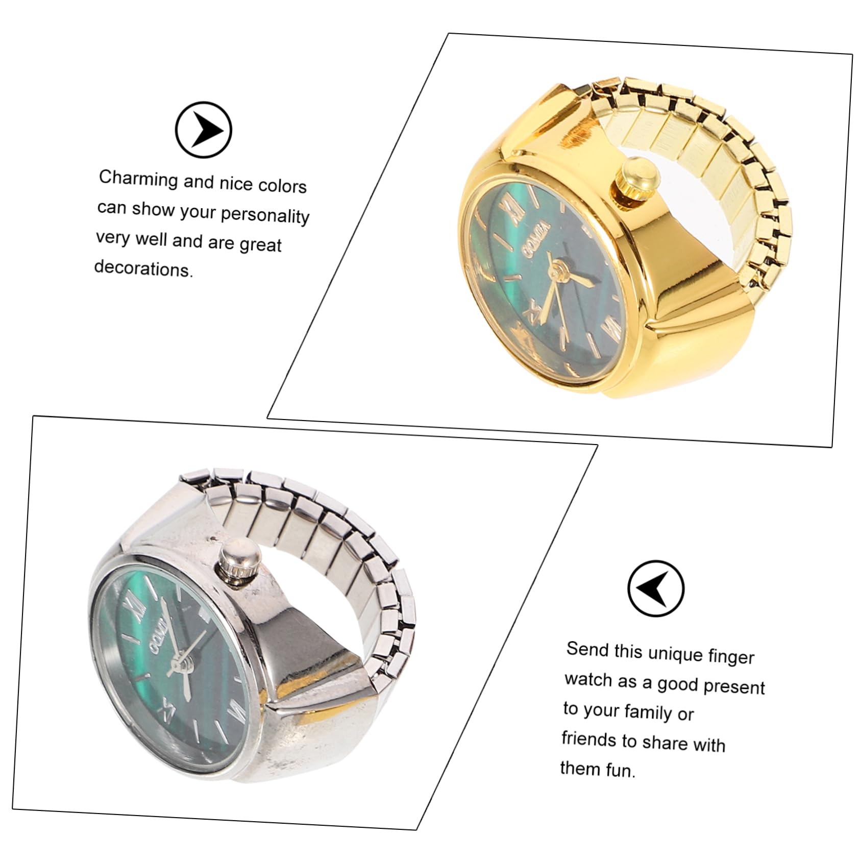 LIFKOME 3 Juegos De Relojes Elegantes con Diseño para Mujer Reloj Informal con Números Romanos 3 Unidades