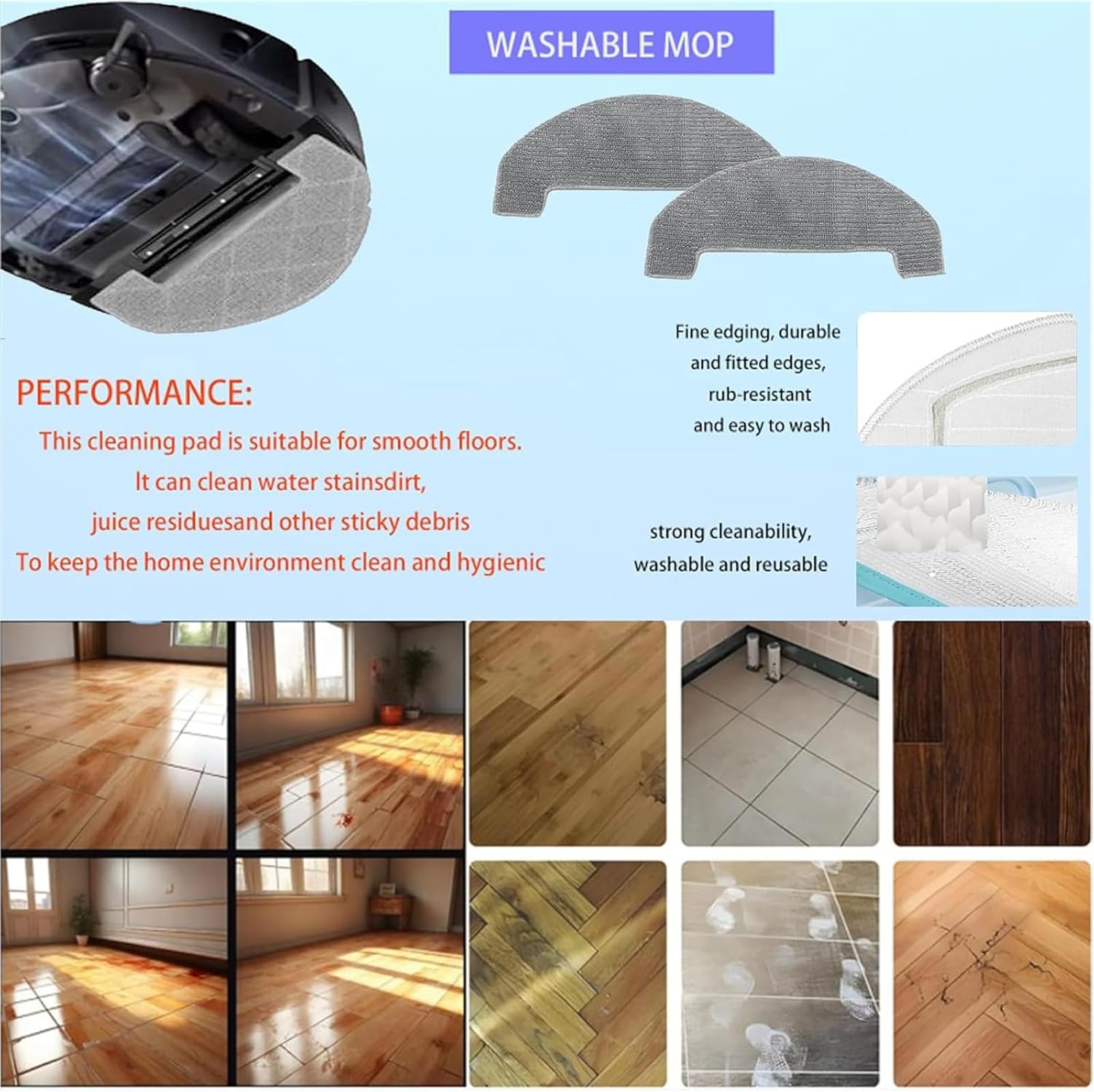 UR3 Replacement Accessories Kit For uninell UR3 Robot Vacuum Cleaner ：14 Pack parts 2 Roller Brush, 2 HEAP, 3 Mop 3 Dust Bags, 4 Side Brushes