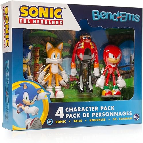 Miniatura 7 de TCG Toys Bend-Ems - Sonic The Hedgehog - Las figuras originales de acción flexibles y articuladas de los años 90 están de vuelta! Gran regalo de