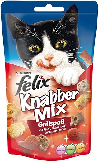 Felix knabber Mix spiaggia Divertimento Gatto Snacks 60 G