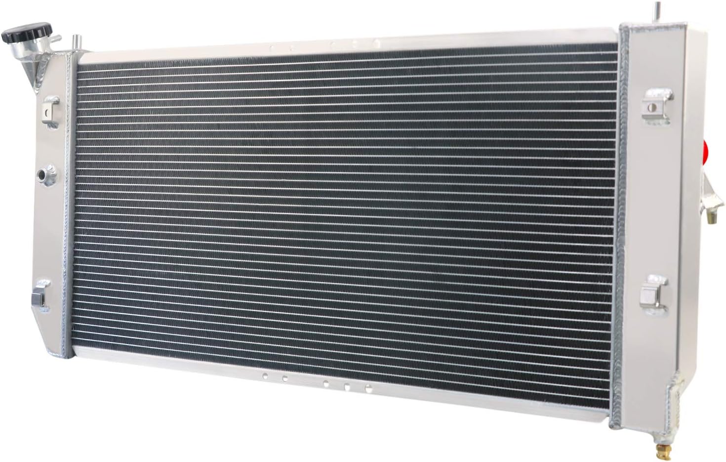 Aluminum 3 Row Radiator Compatible With 2000-2005 Buick LeSabre Pontiac Bonneville 3.8L V6, Cooling Racing Automotive Radiators