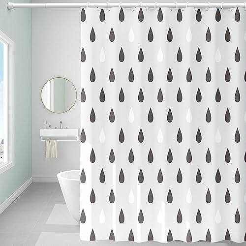 Forro de cortina de ducha de plástico, forro de ducha de EVA 6G de alta calidad, cortinas de ducha para baño con 3 pesos magnéticos y ojales